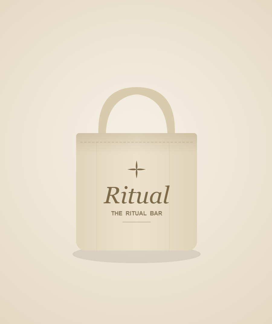 The Ritual Bar cotton tote bag